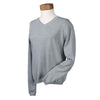 Devon & Jones Women's Grey Heather V-Neck Sweater