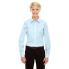 Devon & Jones Women's Crystal Blue Crown Collection Solid Oxford