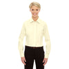 Devon & Jones Women's Transparent Yellow Crown Collection Solid Oxford