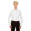 Devon & Jones Women's White Crown Collection Solid Oxford