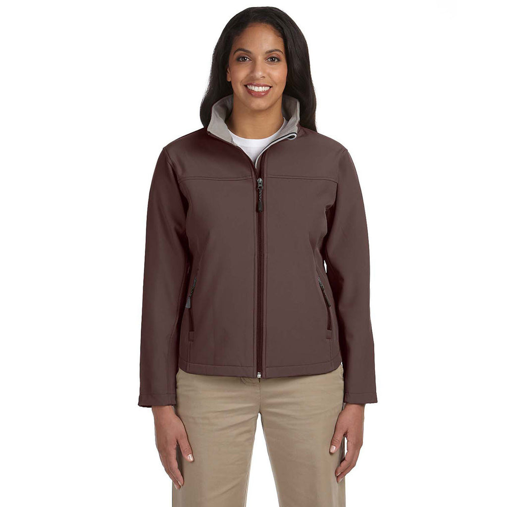 Devon & Jones Women's Brown Soft Shell Jacket