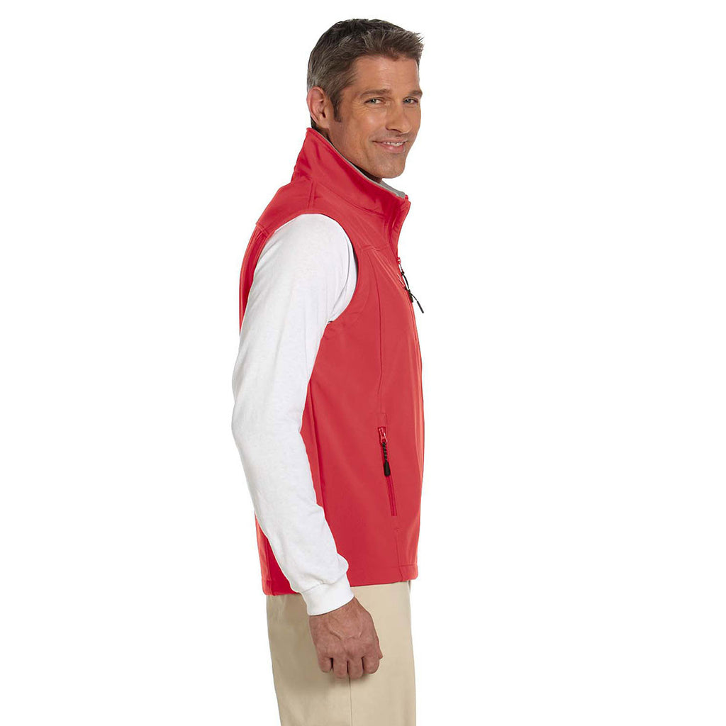 Devon & Jones Men's Red Soft Shell Vest