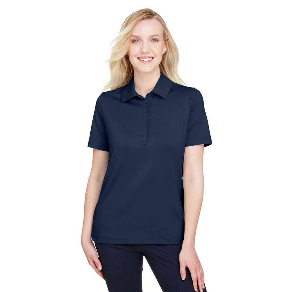 Devon & Jones Women's Navy CrownLux Performance Range Flex Polo