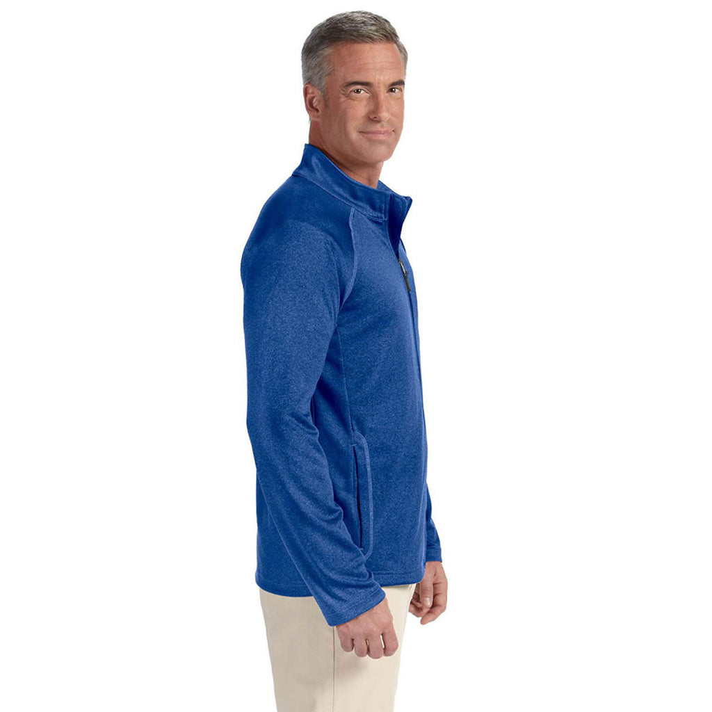 Devon & Jones Men's True Royal Stretch Tech-Shell Compass Full-Zip