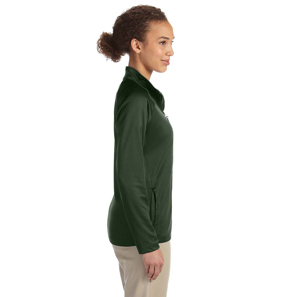 Devon & Jones Women's Forest Heather Stretch Tech-Shell Compass Full-Zip