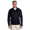 Devon & Jones Men's Black Stretch Tech-Shell Compass Quarter-Zip