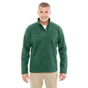 Devon & Jones Men's Forest Heather Bristol Sweater Fleece Quarter-Zip