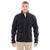 Devon & Jones Men's Black Bristol Full-Zip Sweater Fleece Jacket