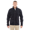 Devon & Jones Men's Black Bristol Full-Zip Sweater Fleece Jacket