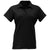 BAW Women's Black Solid Spandex Polo