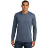 District Men's Navy Frost Perfect Tri Long Sleeve Crew Tee