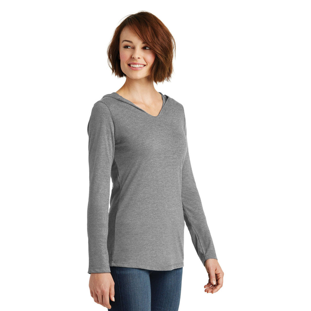 District Women's Grey Frost Perfect Tri Long Sleeve Hoodie