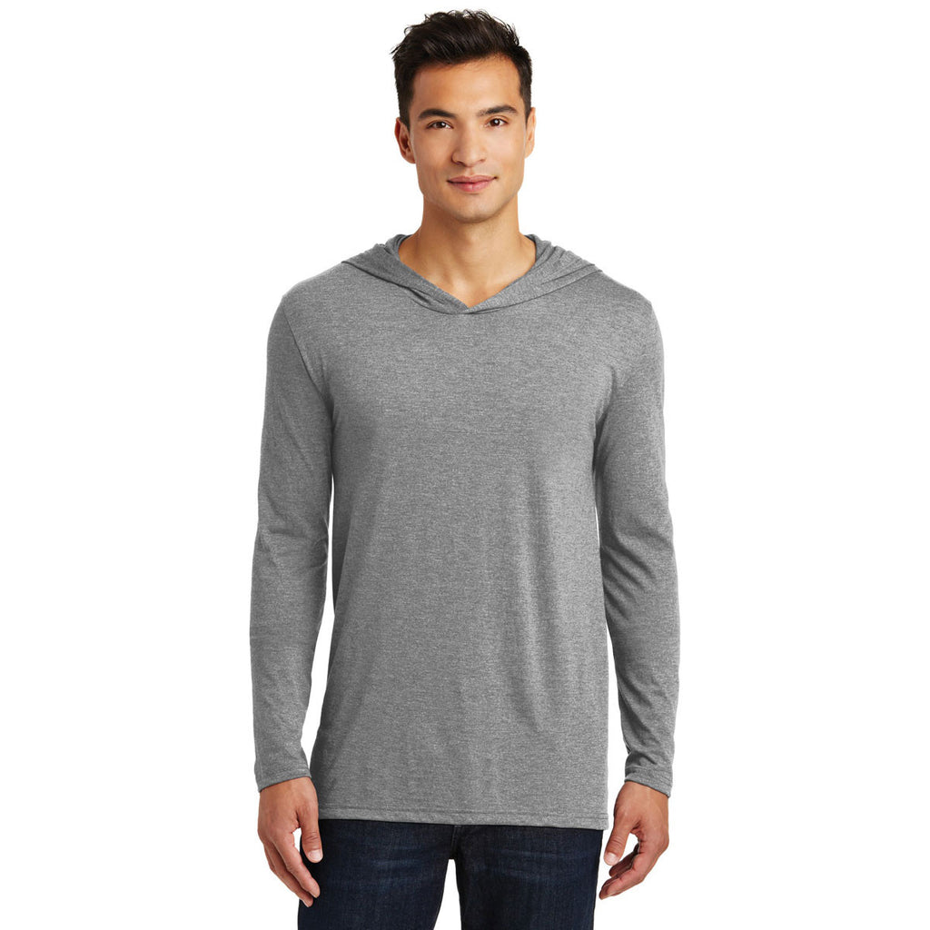 District Men's Grey Frost Perfect Tri Long Sleeve Hoodie