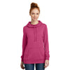 District Women's Heathered Pink Azalea Lightweight Fleece Hoodie