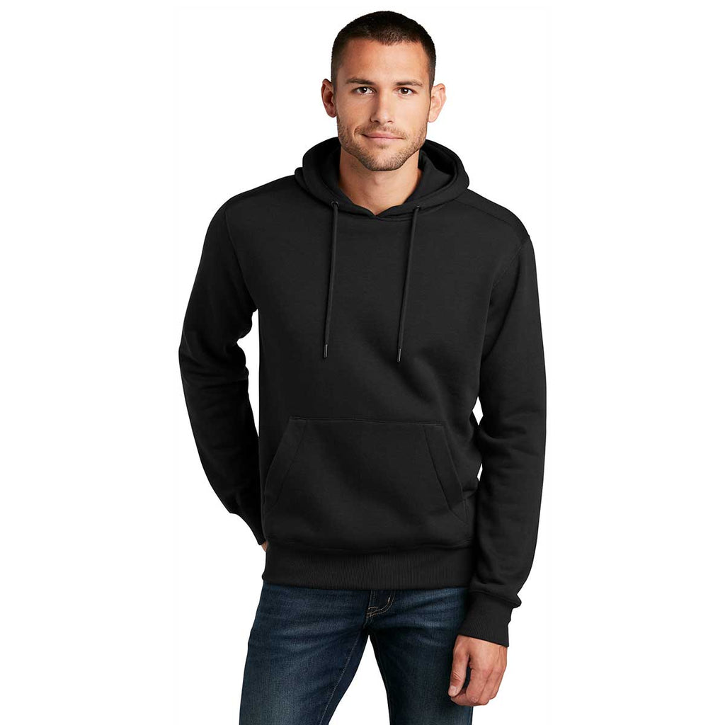 District Men's Jet Black Perfect Weight Fleece Hoodie