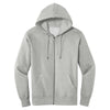 District Men's Heathered Steel Perfect Weight Fleece Full-Zip Hoodie