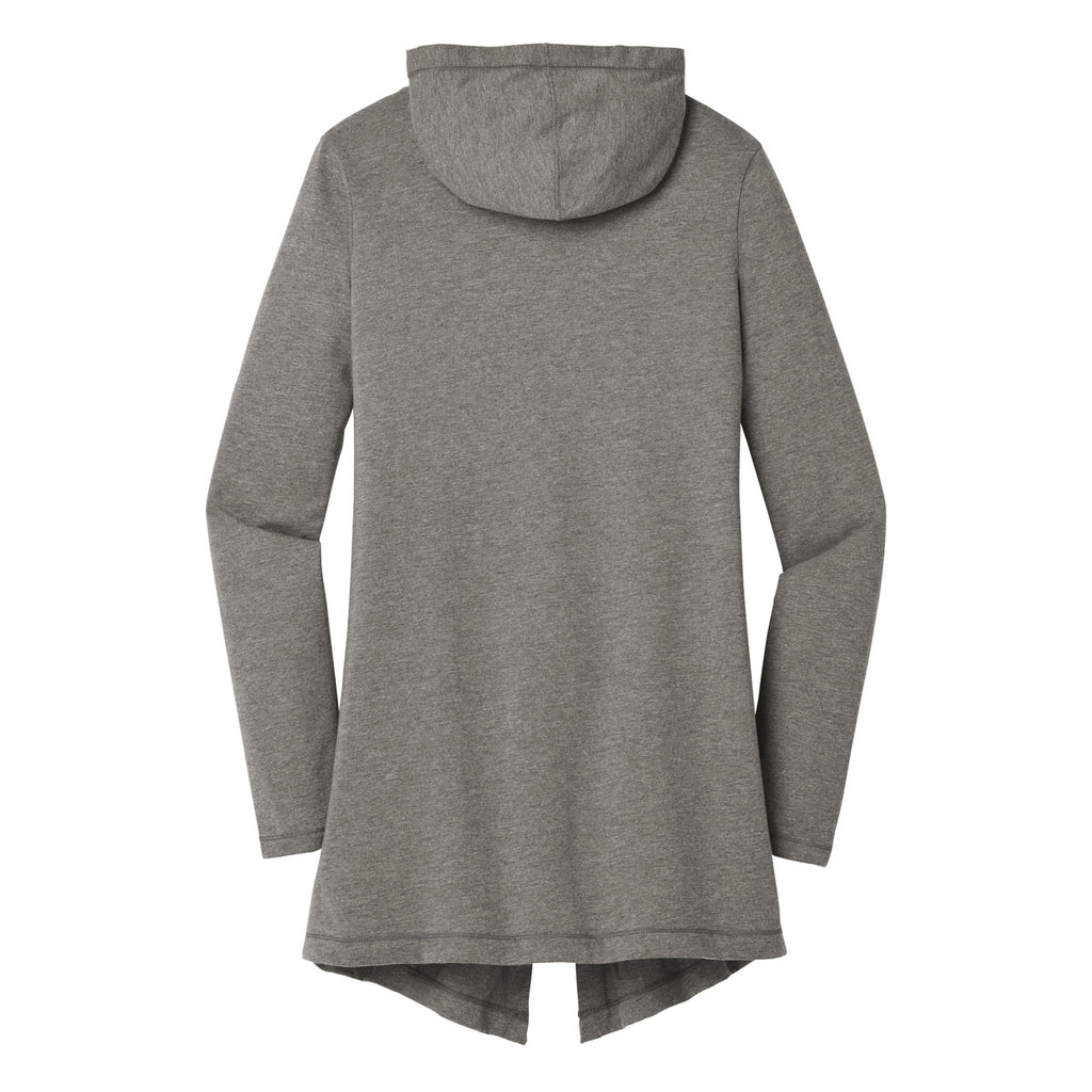 District Women's Grey Frost Perfect Tri Hooded Cardigan