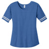 District Women's Heathered True Royal/White Scorecard Tee