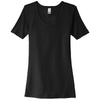 District Women's Black V.I.T. Rib Scoop Neck Tee