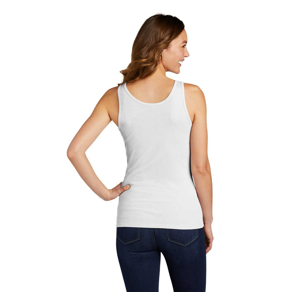 District Women's White V.I.T. Rib Tank