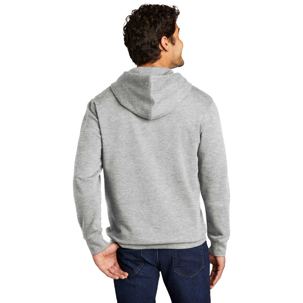 District Men's Light Heather Grey V.I.T. Fleece Hoodie