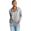 District Women's Light Heather Grey V.I.T. Fleece Full Zip