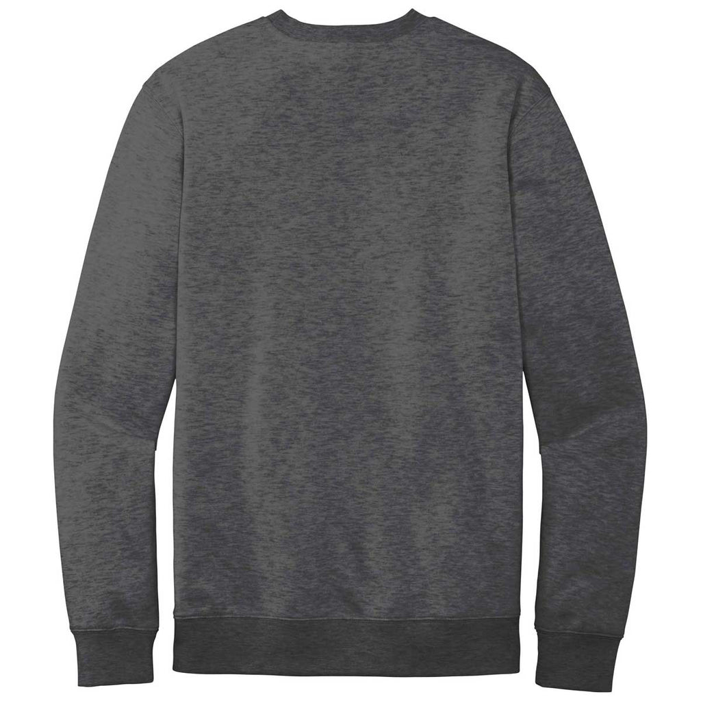 District Men's Heathered Charcoal V.I.T. Fleece Crew