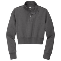 District Women's Heathered Charcoal V.I.T. Fleece 1/2 Zip