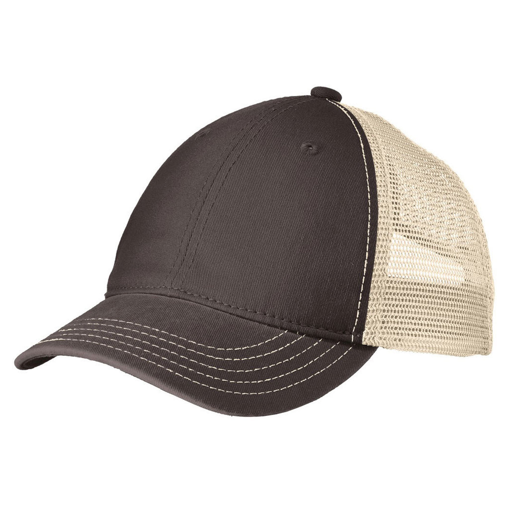 District Chocolate Brown/Stone Super Soft Mesh Back Cap