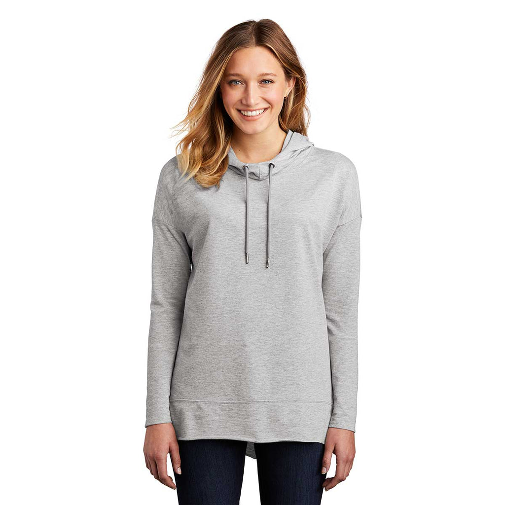 District Women's Light Heather Grey Featherweight French Terry Hoodie