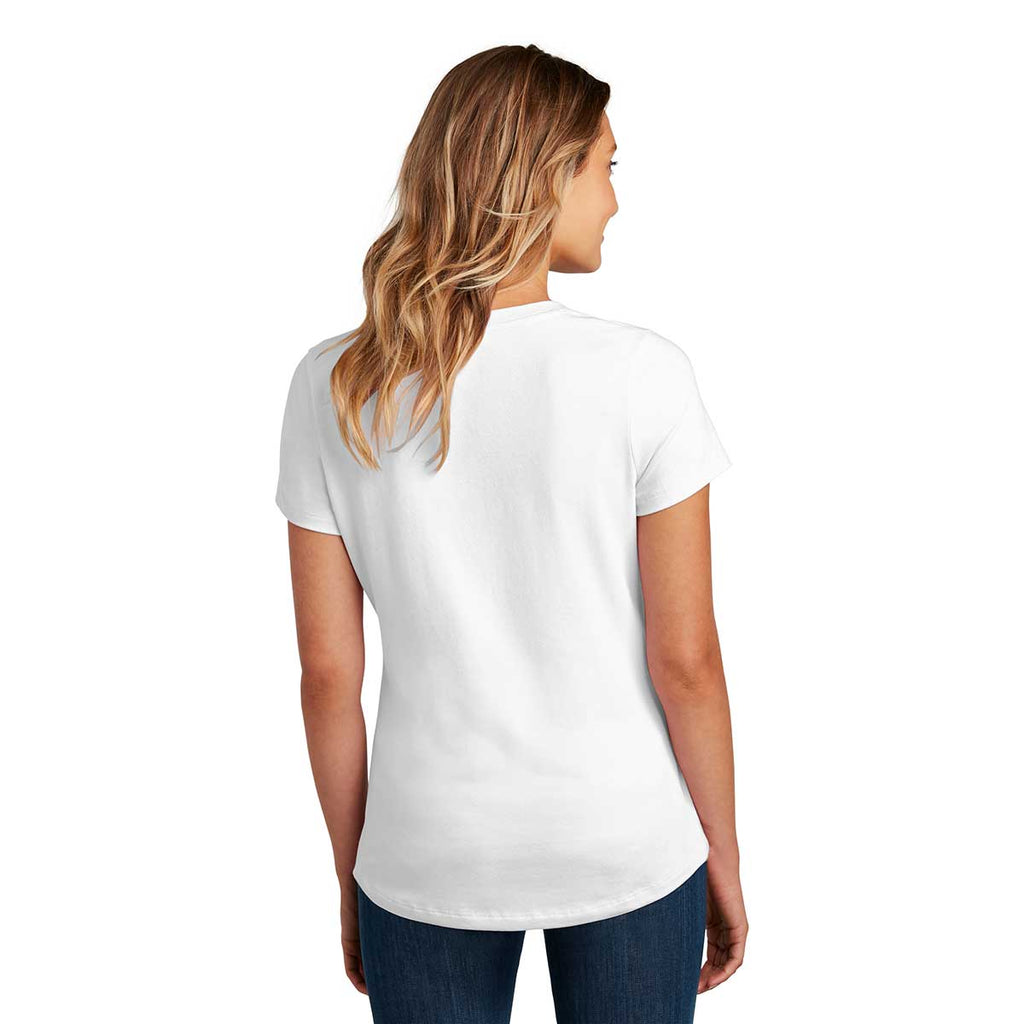 District Women's White Flex Scoop Neck Tee