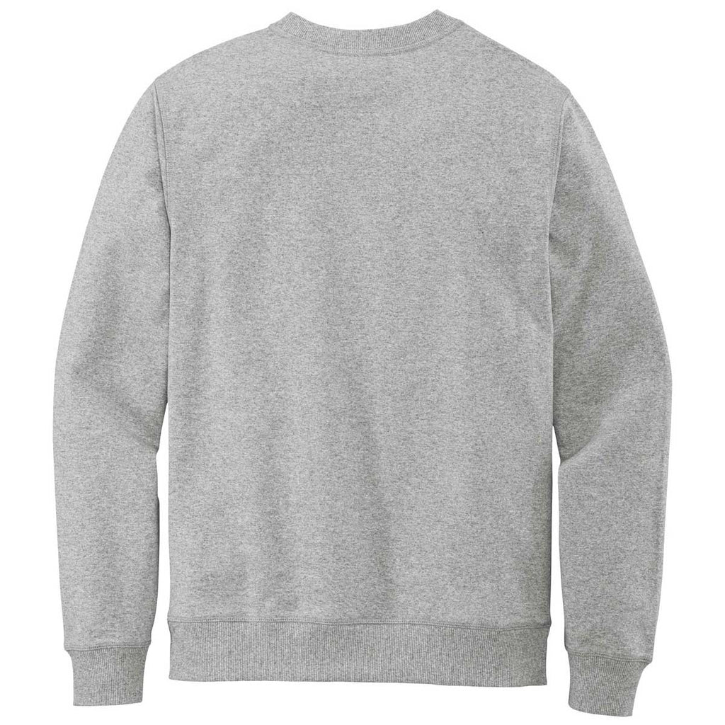 District Men's Light Heather Grey Re-Fleece Crew