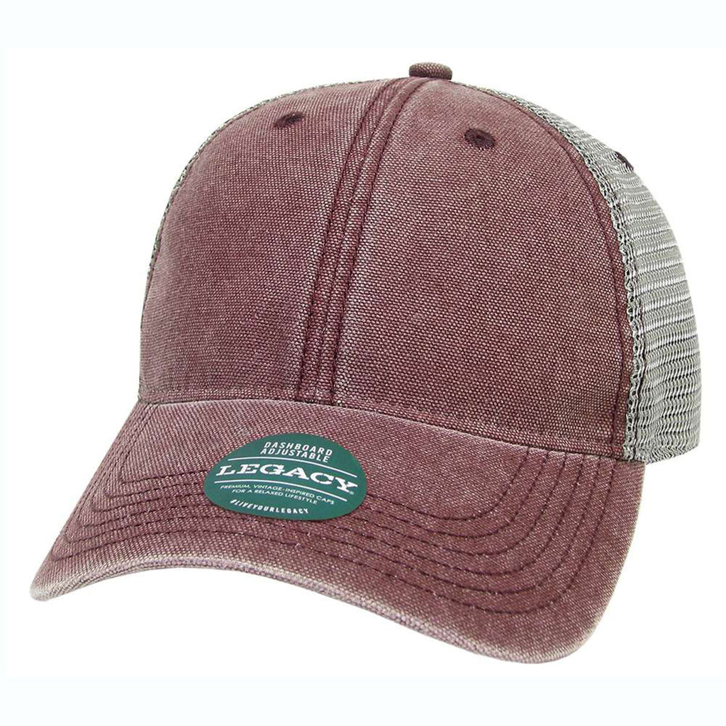 Legacy Burgundy/Grey Dashboard Trucker Cap