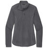 Eddie Bauer Women's Grey Steel Half Zip Microfleece Jacket