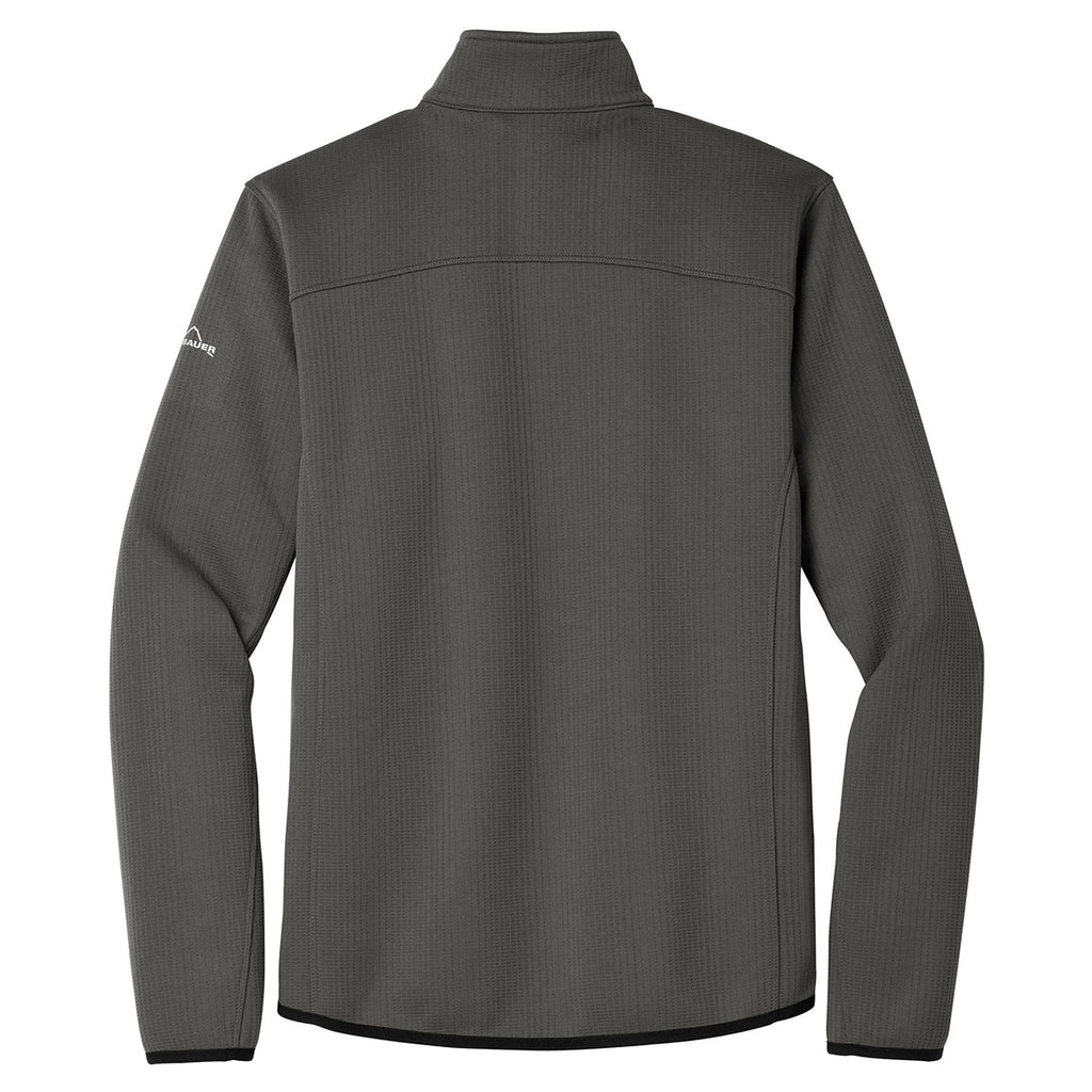 Eddie Bauer Men's Grey Steel Dash Full-Zip Fleece Jacket