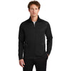 Eddie Bauer Men's Black Smooth Fleece Base Layer Full-Zip