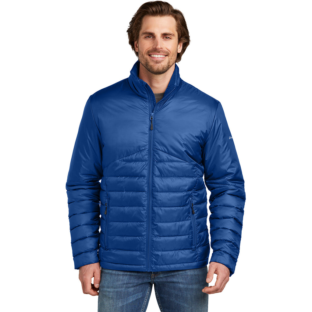 Eddie Bauer Men's Cobalt Blue Quilted Jacket