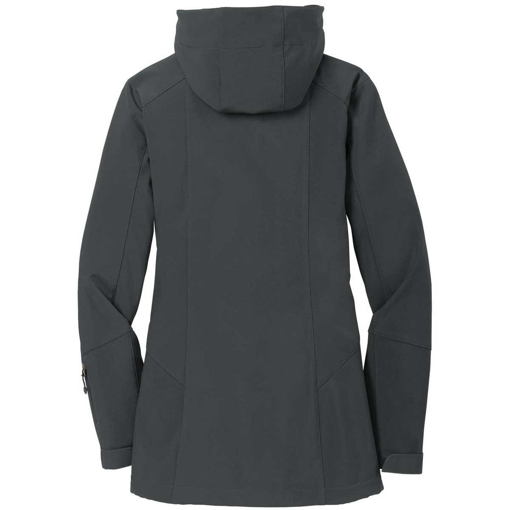 Eddie Bauer Women's Grey Steel Hooded Softshell Parka