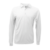 BAW Men's White Eco Cool Tek Long Sleeve Polo