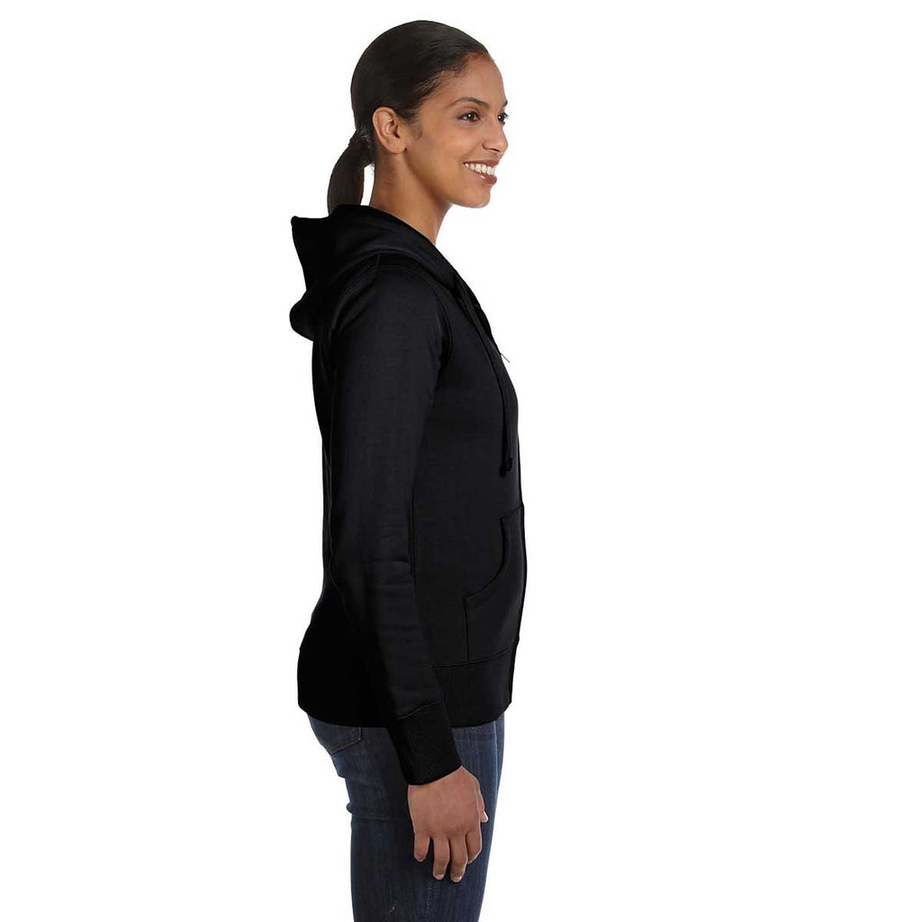 Econscious Women's Black Organic/Recyclyed Full-Zip Hoodie