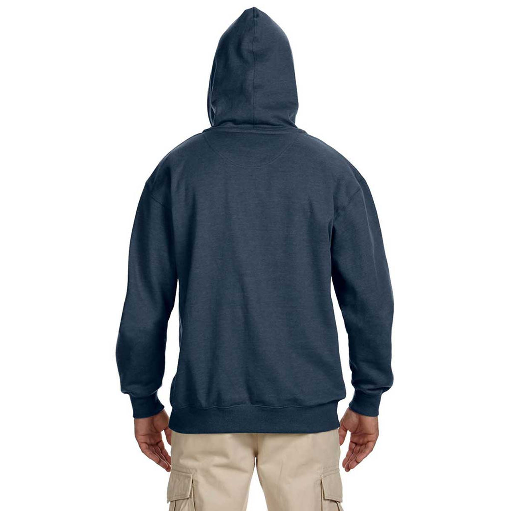 Econscious Men's Water Adult Organic/Recycled Heathered Fleece Pullover Hoodie