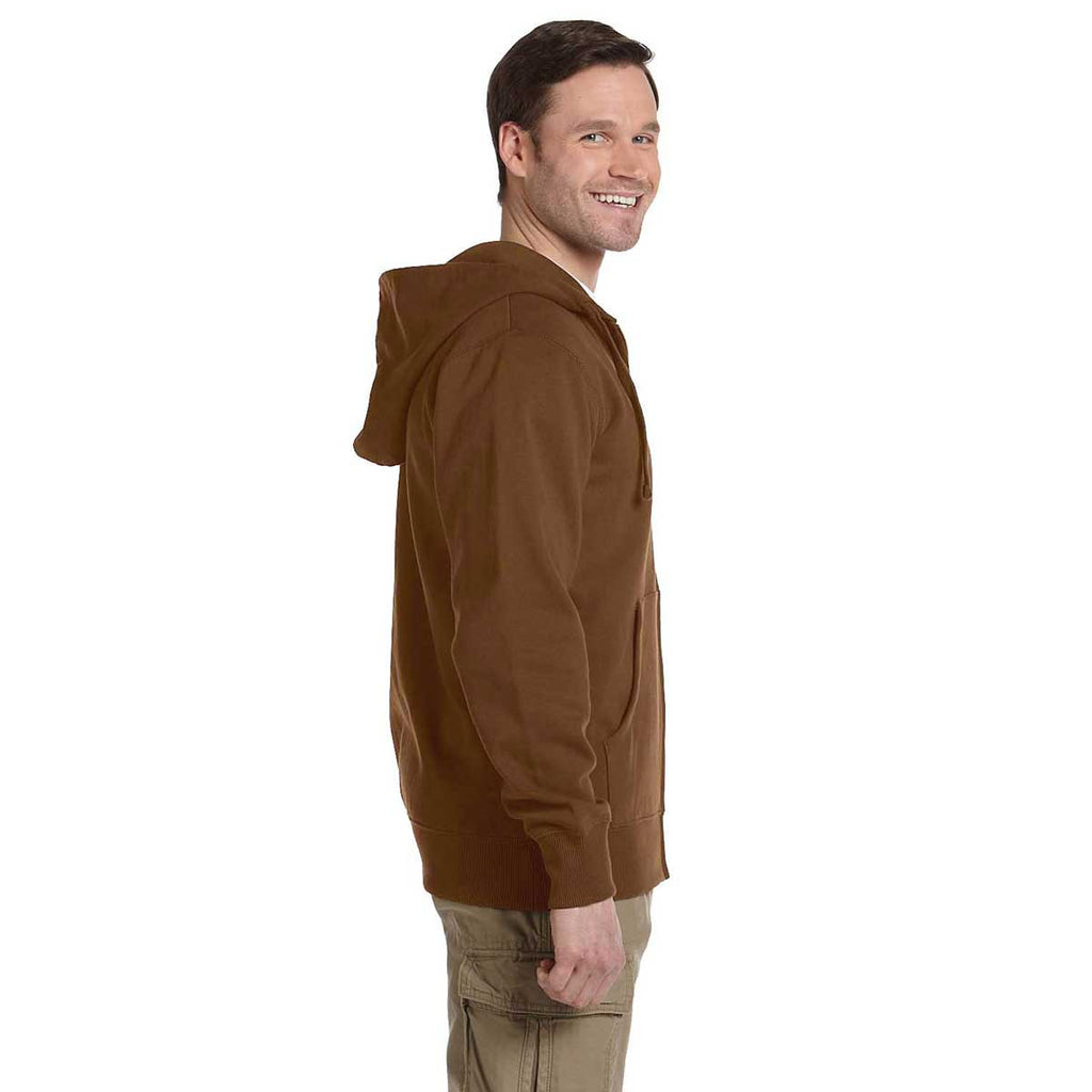 Econscious Men's Legacy Brown Organic/Recycled Full-Zip Hoodie