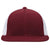 Pacific Headwear Maroon/White/Maroon Premium M2 Performance Trucker FlexFit Cap