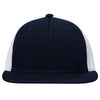 Pacific Headwear Navy/White/Navy Premium M2 Performance Trucker FlexFit Cap