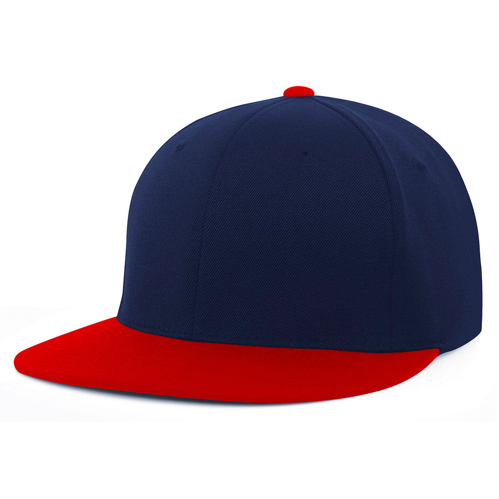 Pacific Headwear Navy/Red Premium A/C2 Performance FlexFit Cap