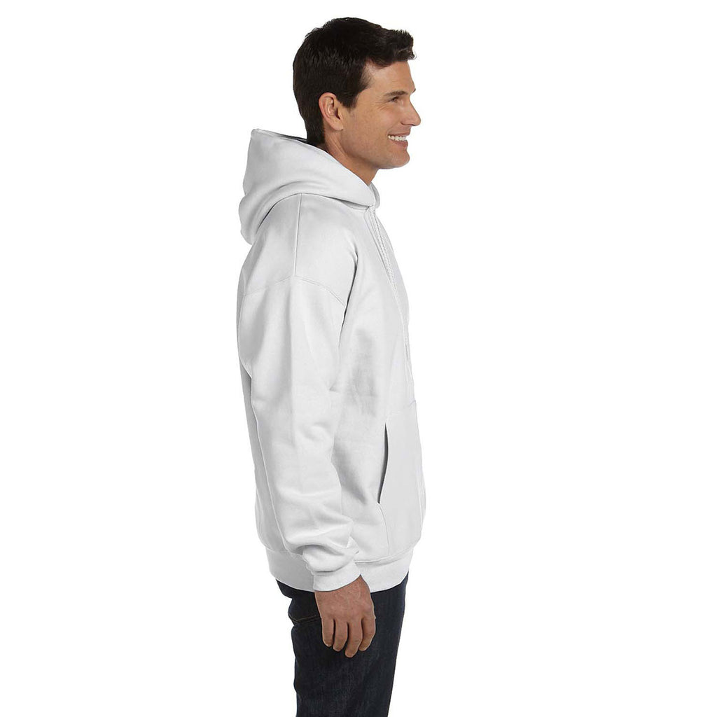 Hanes Men's White 9.7 oz. Ultimate Cotton 90/10 Pullover Hood