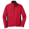 Port Authority Men's Rich Red/Black Colorblock Value Fleece Jacket