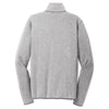 Port Authority Men's Grey Heather Sweater Fleece Jacket