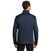 Port Authority Men's Dress Blue Navy Heather Diamond Fleece Quarter Zip Pullover