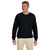 Hanes Men's Black 9.7 oz. Ultimate Cotton 90/10 Fleece Crew